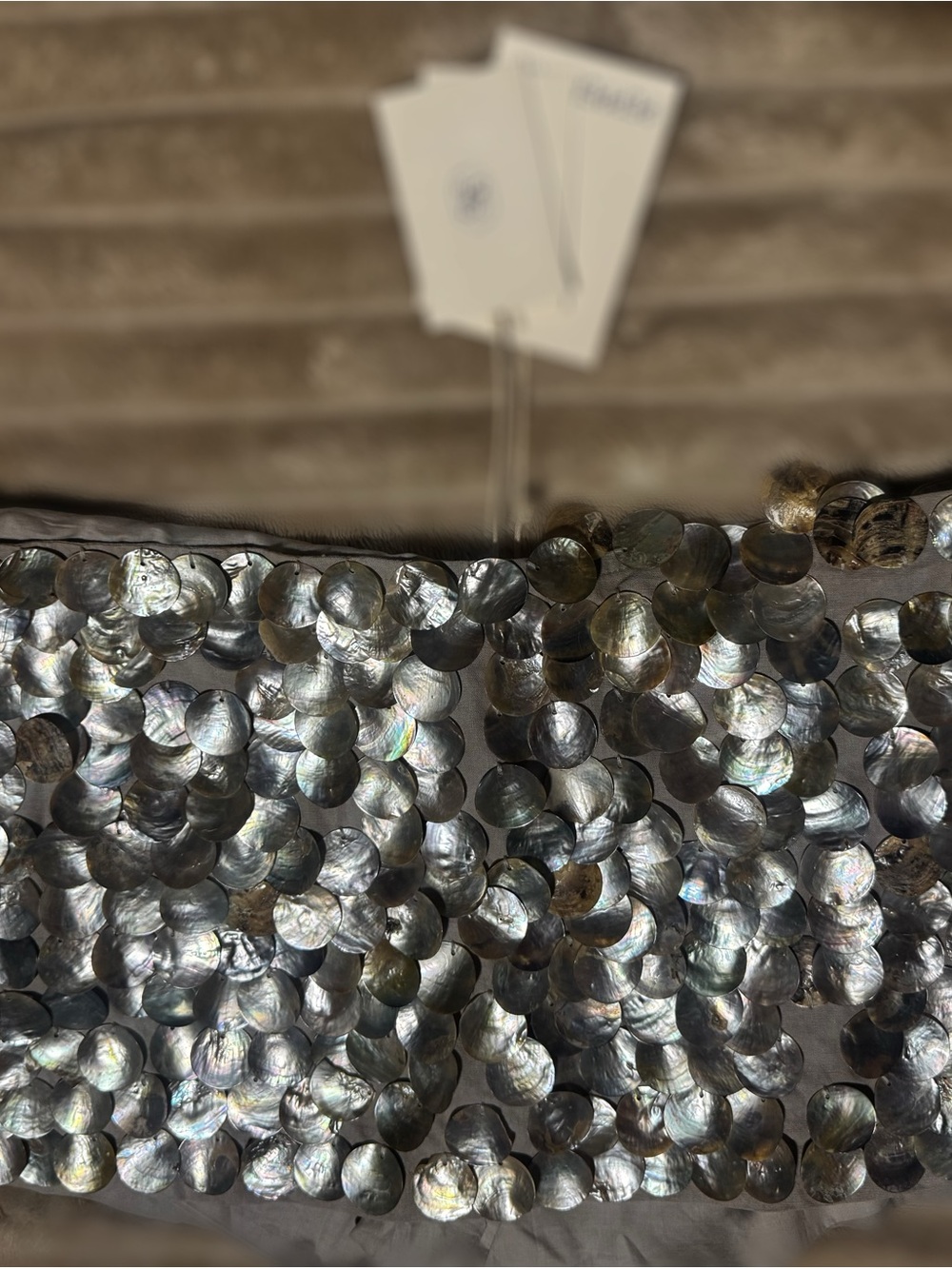 Peppermayo Silver Iridescent Sequin Mini Skirt